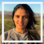 Photo of person smiling in sunset light