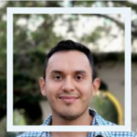 Photo of person in blue checkered shirt